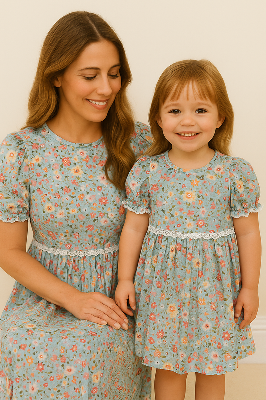 Daisy Print Mom & Me Dress