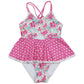 Blossom Breeze Print Girl One-Piece Swimsuit