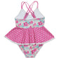 Blossom Breeze Print Girl One-Piece Swimsuit