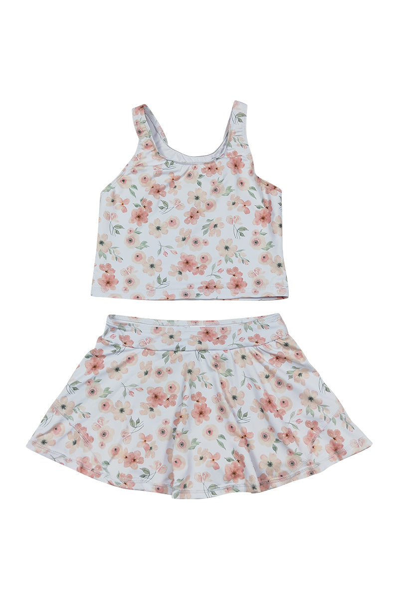 Petal Whisper Print Girl 2Pc Swimsuit