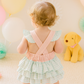Pink Puppy Birthday Applique Girl Bubble