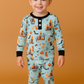 Blue Halloween Boy Pajamas Set