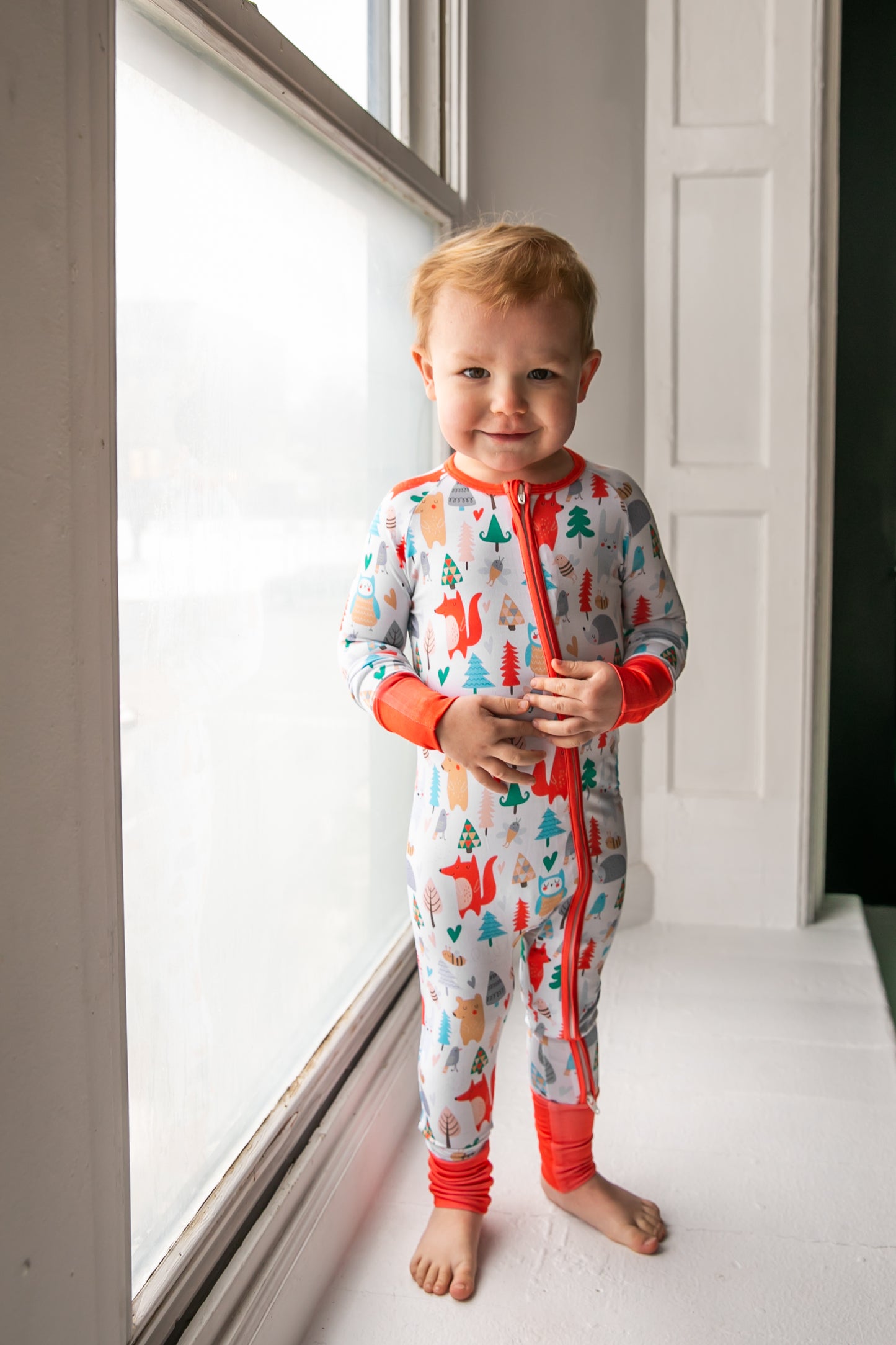 Forest Friends Bamboo Convertible Romper