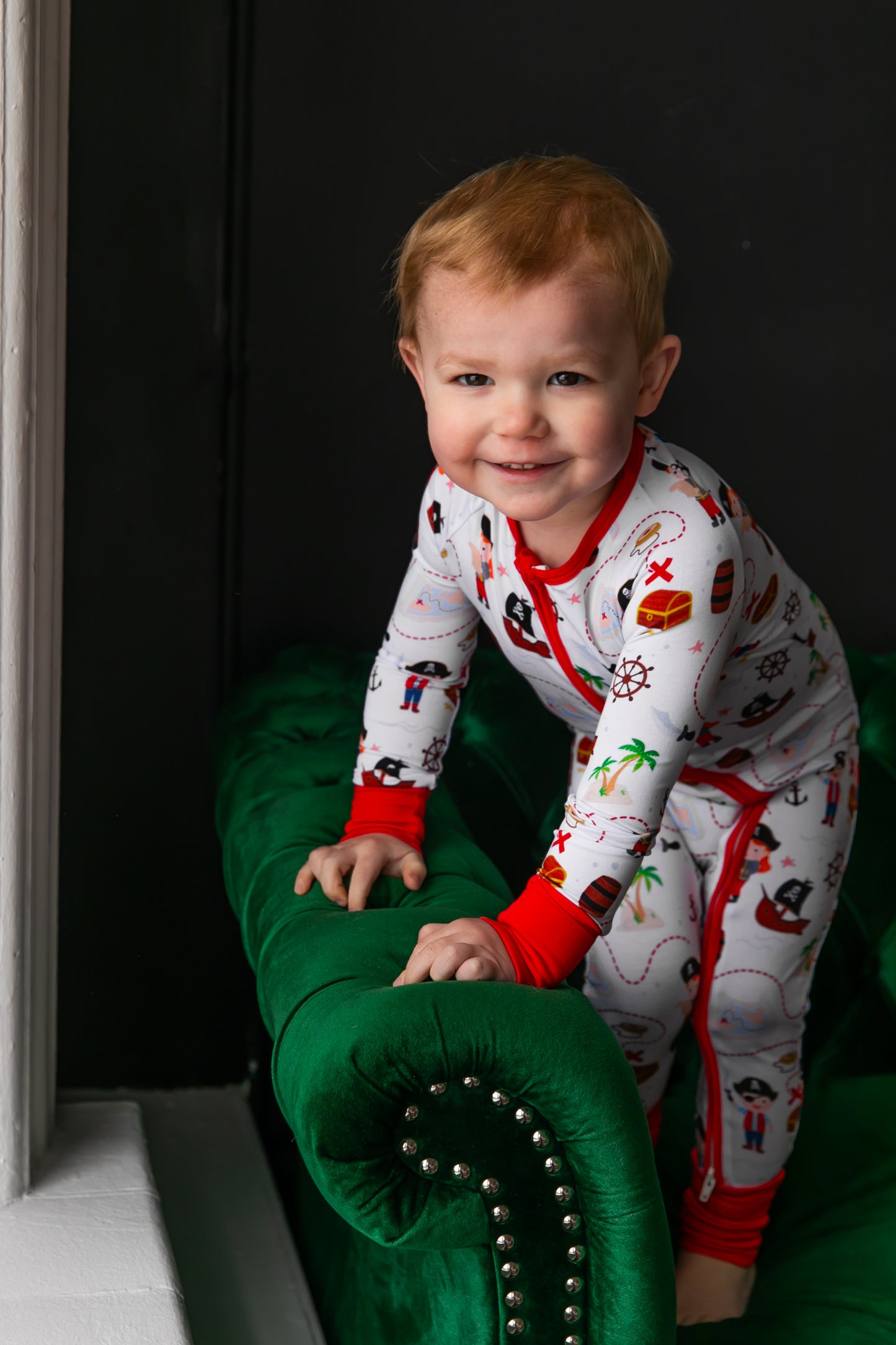 Pirates Treasure Bamboo Convertible Romper