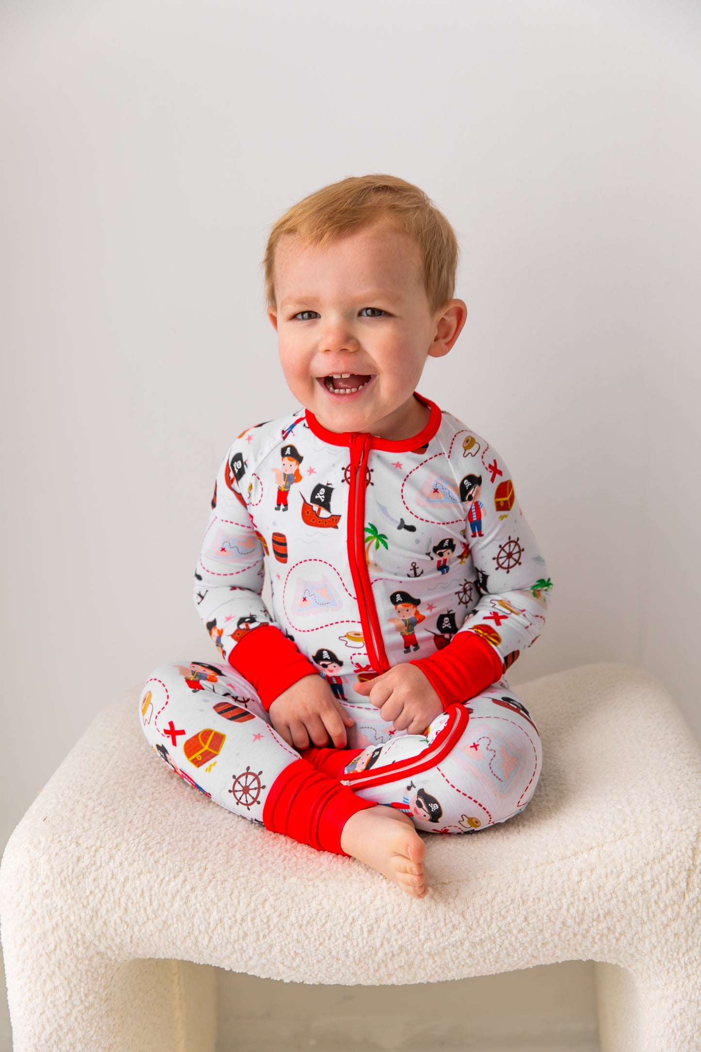 Pirates Treasure Bamboo Convertible Romper
