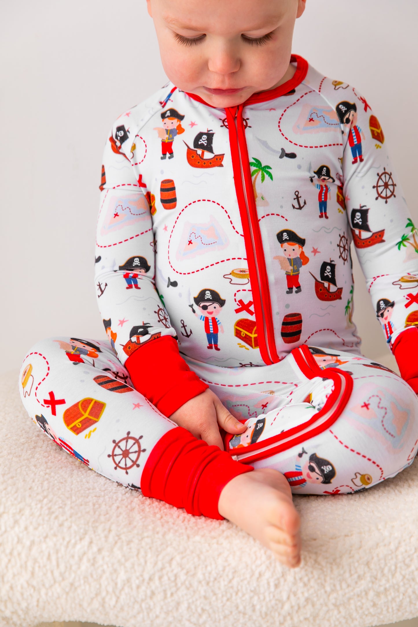 Pirates Treasure Bamboo Convertible Romper
