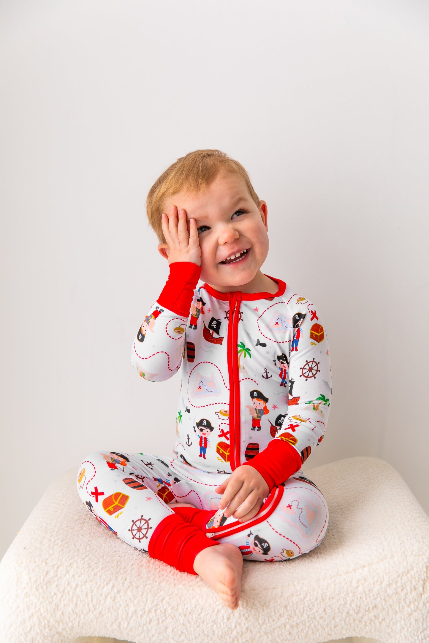 Pirates Treasure Bamboo Convertible Romper