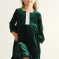 Premium Forest Velvet Lace Girl Dress