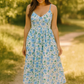 Tranquil Garden Print Mom Dress