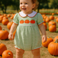 Green Stripe Embroidery Bubble