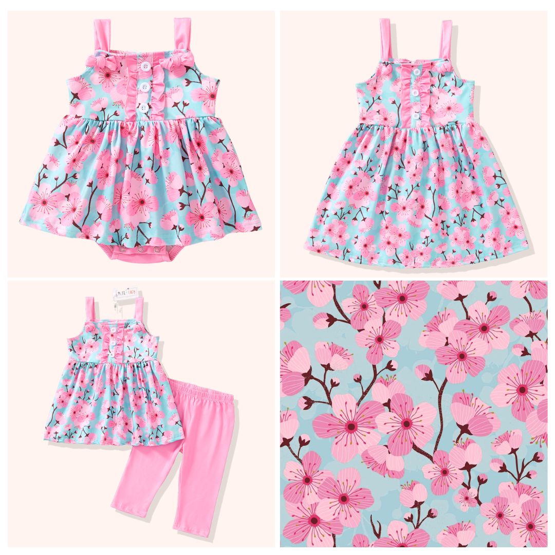 Blossoming Cherries Girl Dress