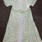 Green Floral Print Girl Mom & Me Dress