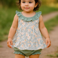 Fall Floral Print Ruffle Bloomer Set