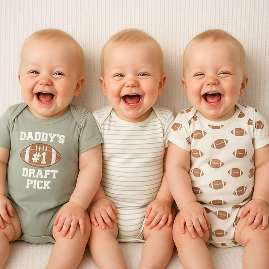 Touchdown Trio Onesies