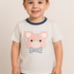 Pig Applique Boy Top