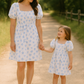 Blue Seashell Bow Mom & Me Dress
