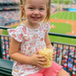 Pink Baseball Print Girl Set