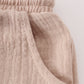 Premium Beige Muslin Boy Shorts Set