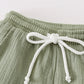 Premium Sage Muslin Boy Shorts Set