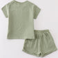 Premium Sage Muslin Boy Shorts Set