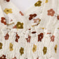 Premium Organic Muslin Floral Smocked Baby Set