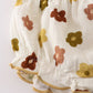 Premium Organic Muslin Floral Smocked Baby Set