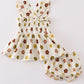 Premium Organic Muslin Floral Smocked Baby Set