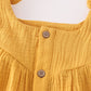 Premium Yellow Muslin Bow Shorts Set