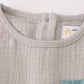 Premium Gray Muslin Boy Shorts Set