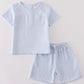 Premium Sky Muslin Boy Shorts Set