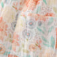 Premium Floral Leaves Muslin Ruffle Baby Set