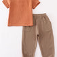 Premium Caramel muslin boy set