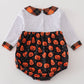 Premium Orange Halloween Pumpkin Girl Bubble