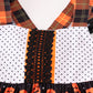 Premium Orange Halloween Pumpkin Ruffle Dress