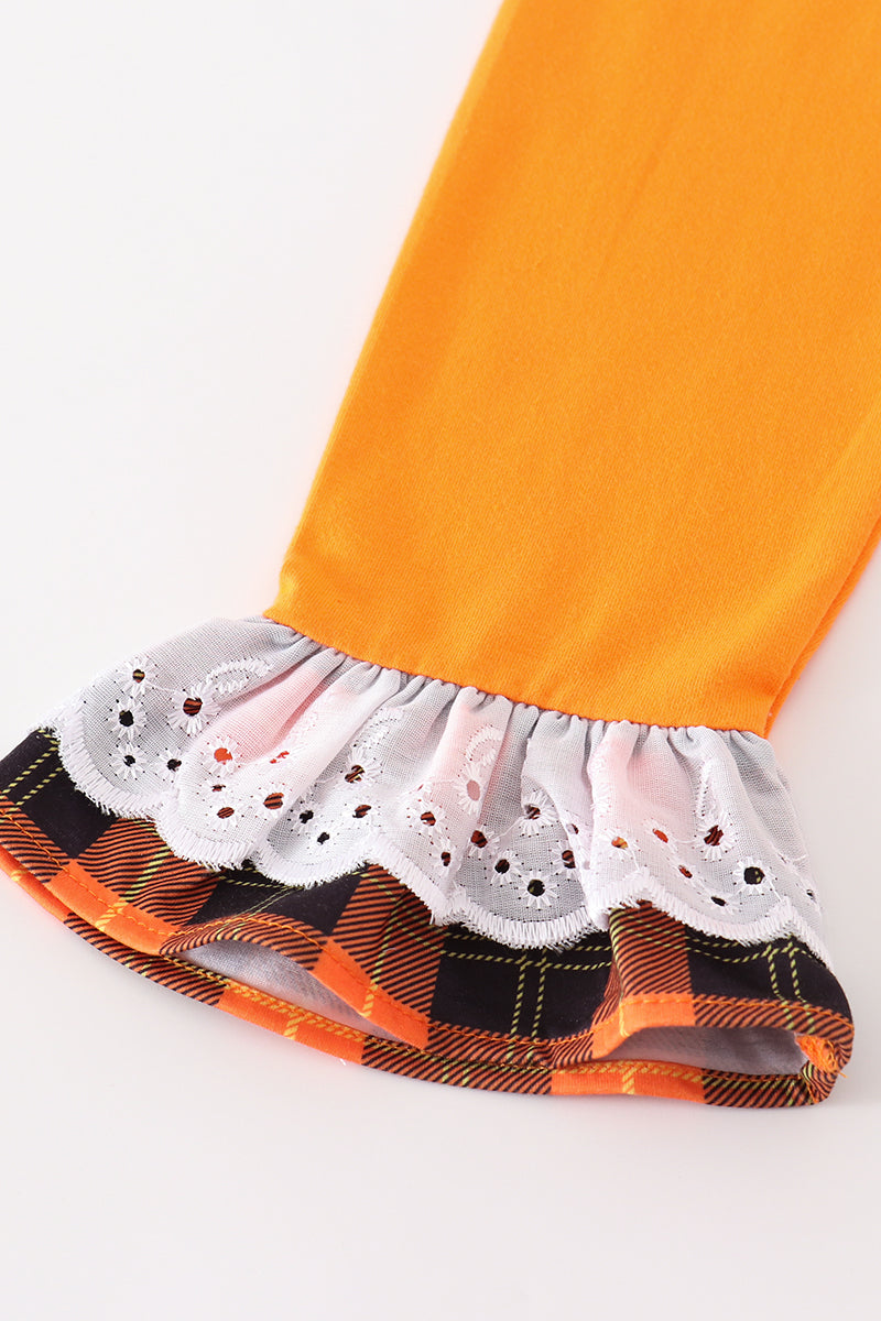 Premium Orange Halloween Pumpkin Girl Set