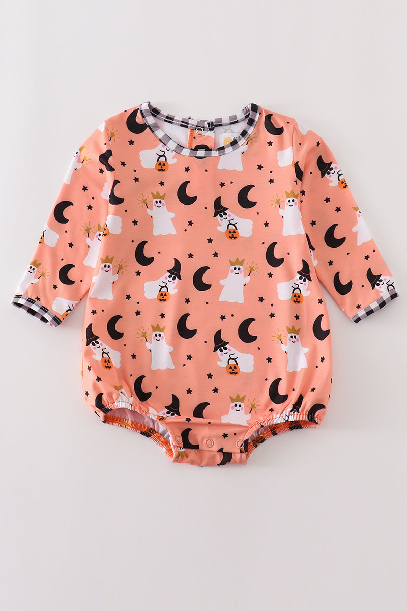 Premium Orange Halloween Ghost Baby Bubble