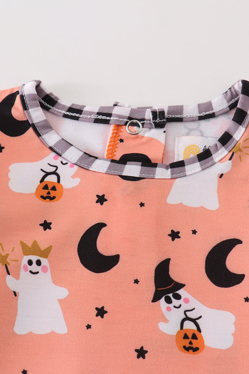 Premium Orange Halloween Ghost Baby Bubble
