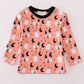 Premium Orange Halloween Ghost Top