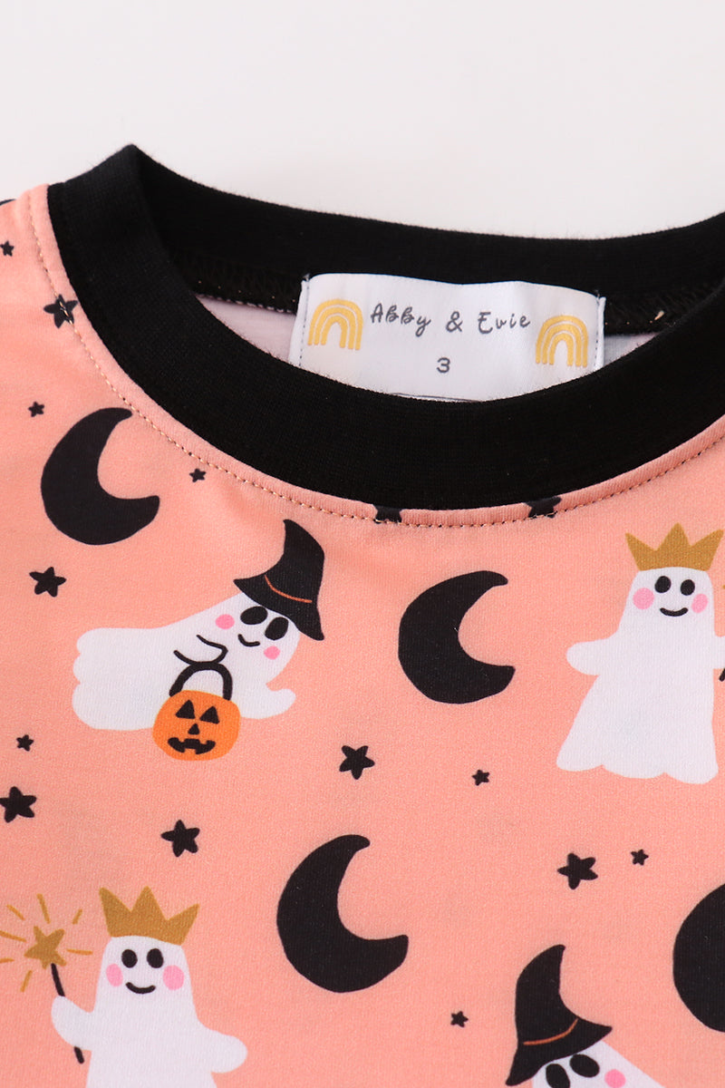 Premium Orange Halloween Ghost Top
