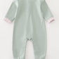 Premium Green Turkey Embroidery Boy Romper