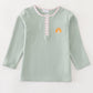Premium Green Turkey Embroidery Boy Top