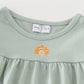 Premium Green Turkey Embroidery Girl Set
