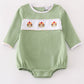 Premium Green Turkey Embroidery Boy Bubble