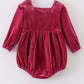 Premium Mauve Velvet Lace Girl Bubble