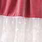 Premium Dusty Pink Velvet Lace Dress