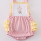Premium Pink Cross Embroidery Bubble