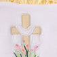 Premium Pink Cross Embroidery Bubble