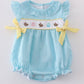 Premium Mint Bunny Egg Embroidery Gingham Bubble