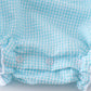 Premium Mint Bunny Egg Embroidery Gingham Bubble