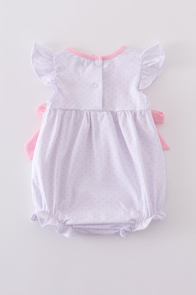 Premium Pink Bunny Bow Bubble